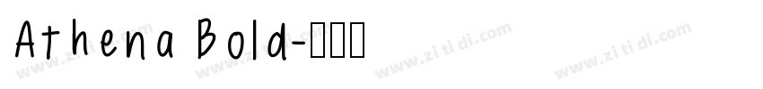 Athena Bold字体转换